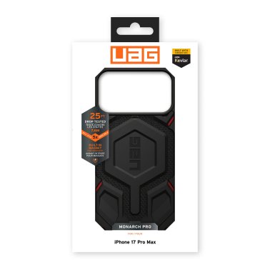 UAG | Monarch Pro MagSafe Case iPhone 17 Pro Max - Kevlar Black | 114514113955