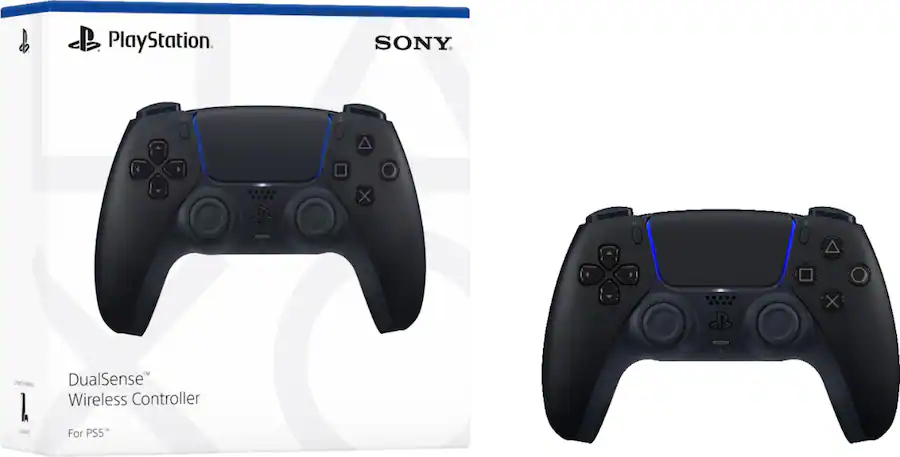 Sony | PlayStation 5 DualSense Wireless Controller For PS5, PC, Mac & Mobile - Midnight Black | 1000050329