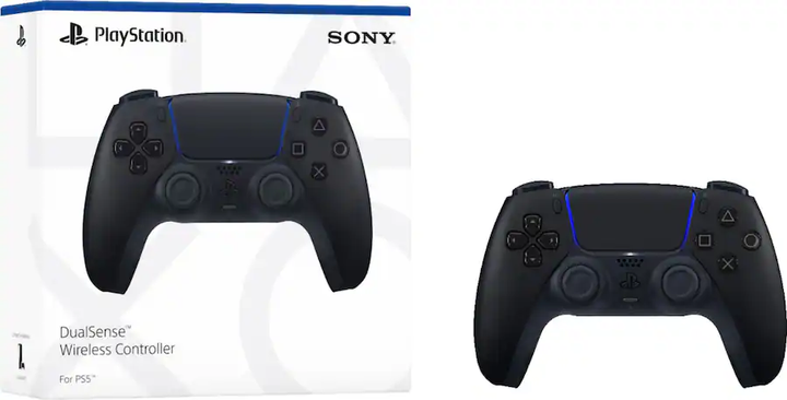 Sony | PlayStation 5 DualSense Wireless Controller For PS5, PC, Mac & Mobile - Midnight Black | 1000050329