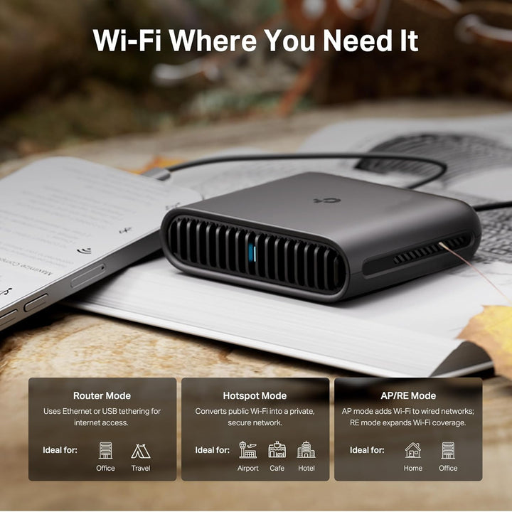 TP-Link | Wireless AX3000 Dual-Band Wi-Fi 6 Portable Travel Router | TL-WR3002X