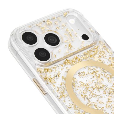 Case-Mate | Karat Flakes MagSafe Case iPhone 18 Pro/17 Pro  - Gold | CM061004