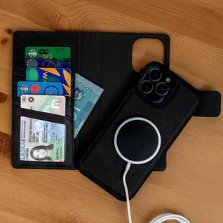 Caseco | 5th Ave MagSafe Wallet Case iPhone 16 Pro Max - Black | C31D2-01