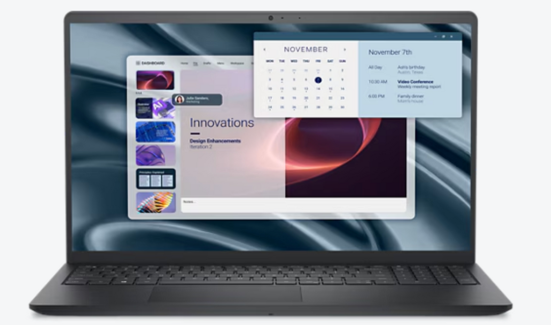 Dell | Laptop 15 120Hz Ryzen 3 7320U 8GB DDR5 512GB W11 Home 1YR - Carbon Black |