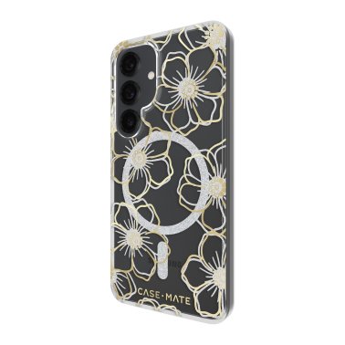 Case-Mate | Floral Gems MagSafe Case Samsung Galaxy S25 - Gold | 15-13940