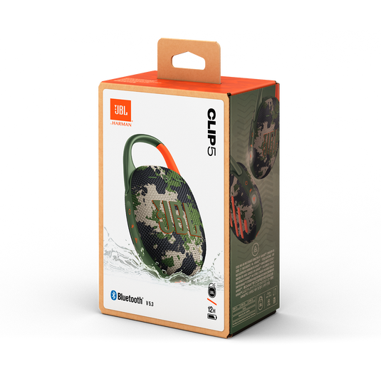 JBL | Clip 5 Waterproof Bluetooth Wireless Speaker - Squad | JBLCLIP5SQUADAM