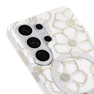 Case-Mate | Floral Gems w/Magnet Case Samsung Galaxy S26 Ultra - Gold | CM059866