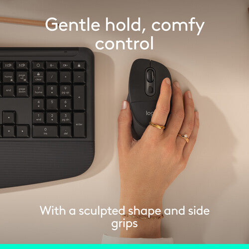Logitech | Signature Comfort Plus M850 L Wireless Mouse - Black | 910-007711