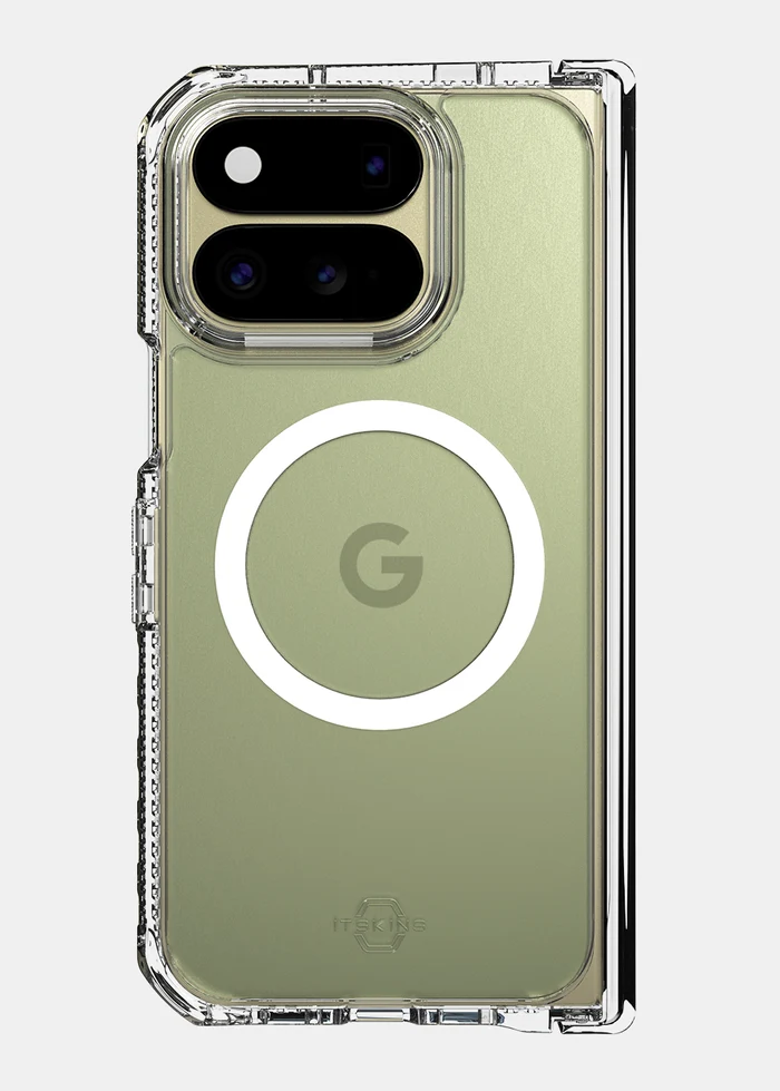 ITSKINS | Hybrid_R Hinge Case w/MagSafe for Google Pixel 11 Pro Fold - Clear | GGF1HYICLTRSP