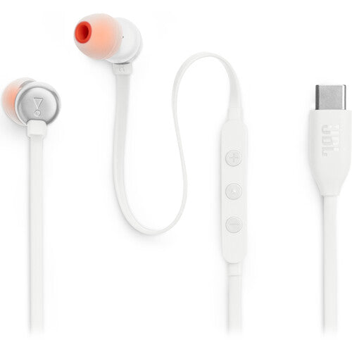 JBL | Tune 310C In-Ear Headphones with USB-C Connector - White | JBLT310CWHTAM