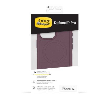 OtterBox | Defender Pro w/MagSafe iPhone 17 + Camera Control Case - Purple Mystery | 77-98409