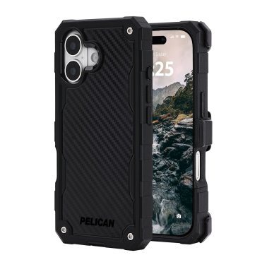 Pelican | Shield MagSafe w/Holster iPhone 17 Case - Carbon Fiber | PP057438