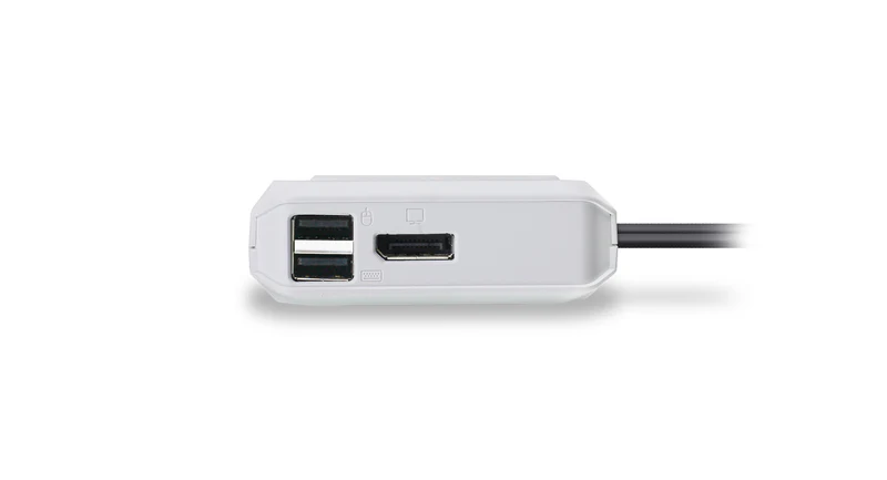 IOGEAR | Switch with DisplayPort Output 2-Port 4K USB-C KVM- White | GCS72CC