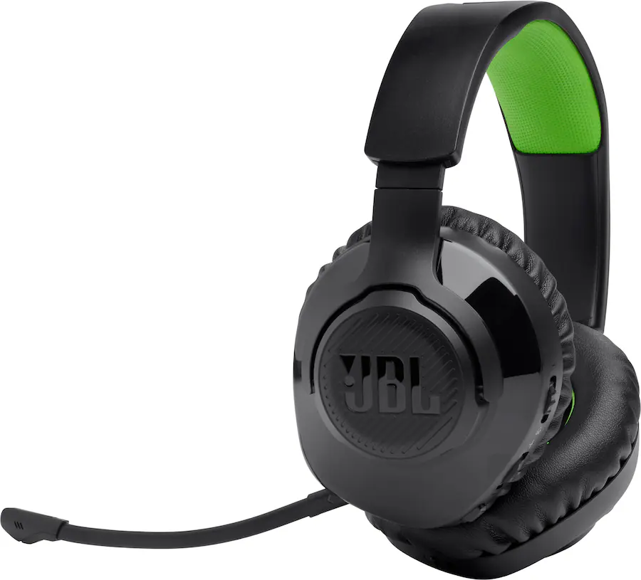 JBL | Quantum 360X 2.4 Ghz Wireless Over-ear Gaming Headset for Xbox - Black / Green | JBLQTUM360XBLKAM