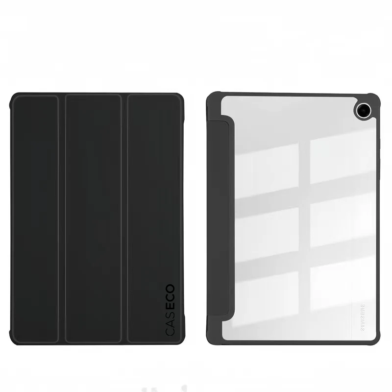 Caseco | Samsung Galaxy Tab A9+ Folio Case With Stand - Black / Clear | C3244-01