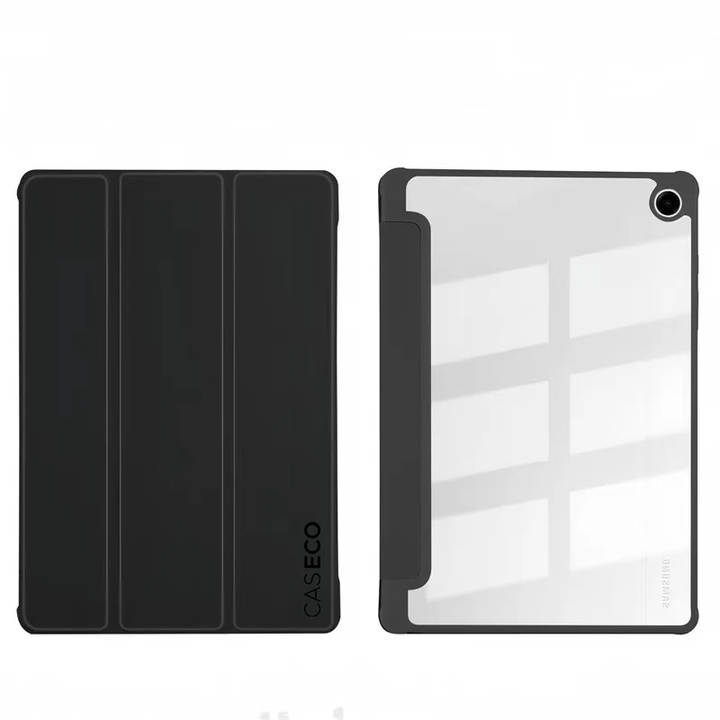 Caseco | Samsung Galaxy Tab A9+ Folio Case With Stand - Black / Clear | C3244-01