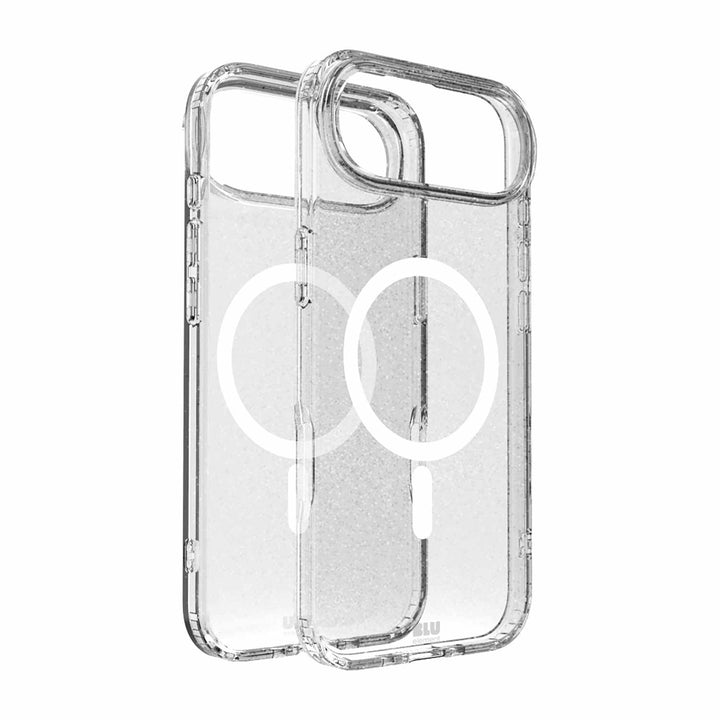 Blu Element | DropZone Rugged MagSafe iPhone 17 Air Case - Clear Glitter | BEDZRMG17G2