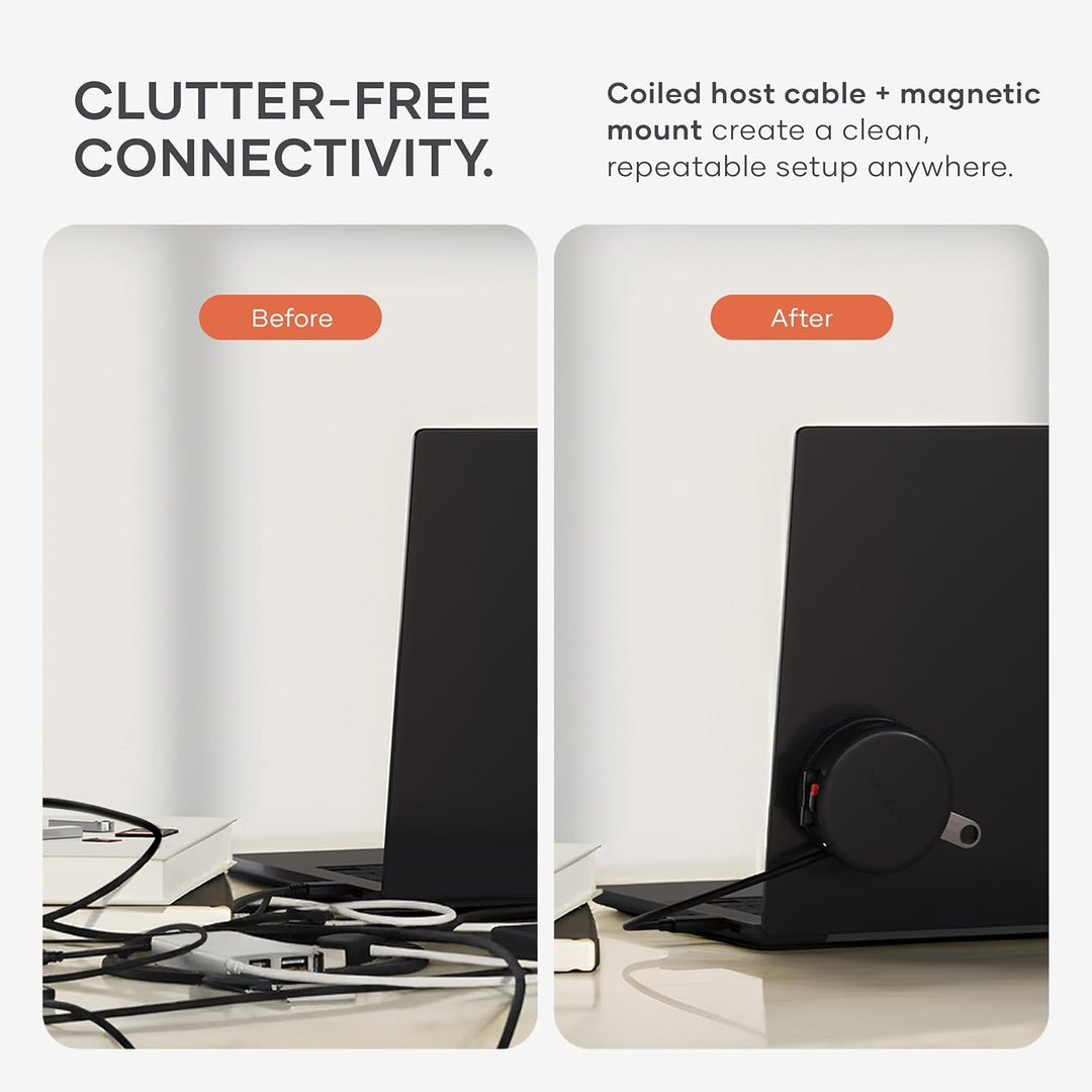 Satechi | OntheGo 7-in-1 Multiport Adapter - Space Black | ST-POTG7C