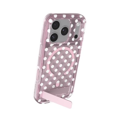 ZAGG | Graphene Milan Snap iPhone 18 Pro/17 Pro Kickstand Case - Classic Polka | 702322395