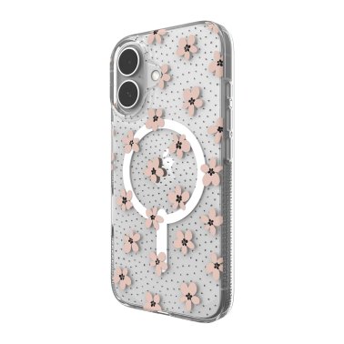 ZAGG | Milan Graphene Snap Case iPhone 16 - Pink Daisies | 15-13390