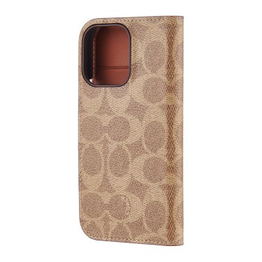 Coach | Folio Signature C Case iPhone 16 Pro - Tan | 15-13365