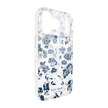 Kate Spade | Protective MagSafe iPhone 17 Pro Case - Flowerbed Blue | KS057318