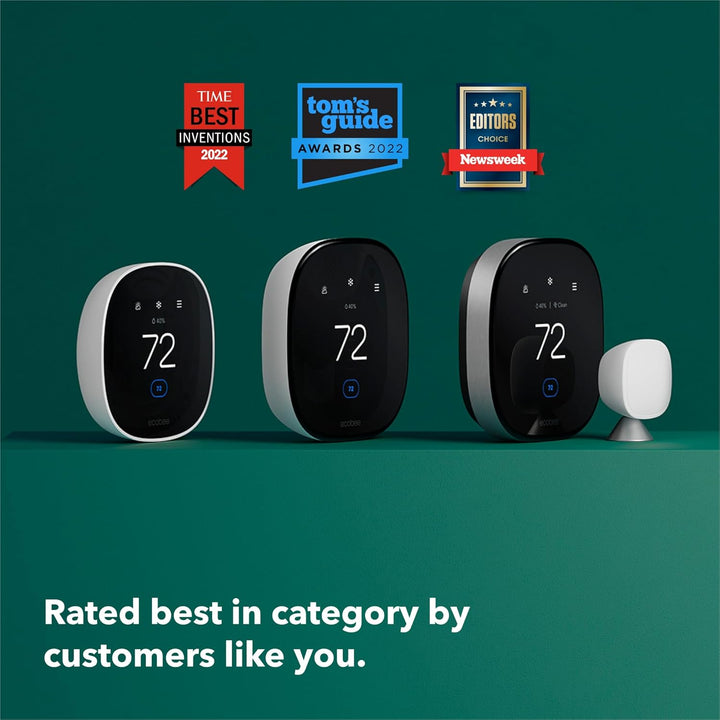 Ecobee | Smart Thermostat Premium Wi-Fi - Black | EB-STATE6C-01