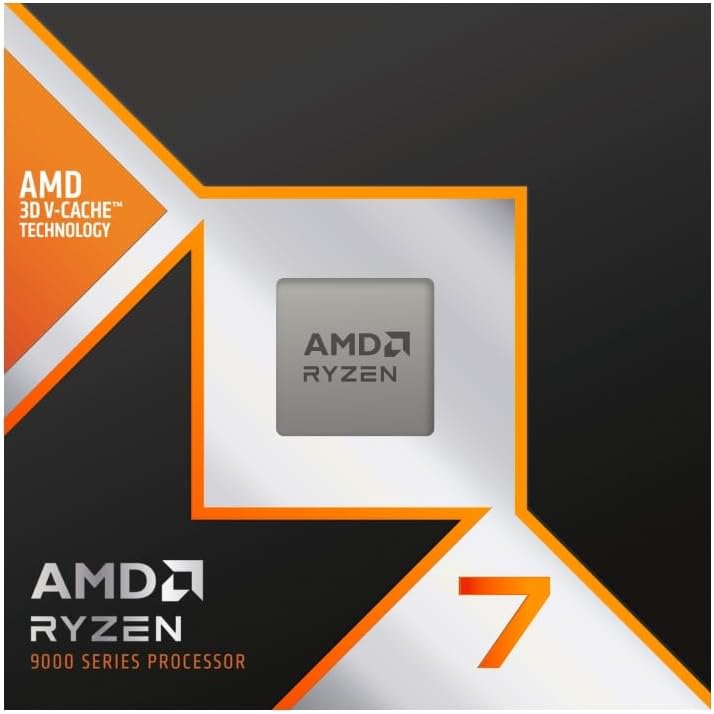 AMD | Ryzen 7 CPU 9800X3D 8-Core Processor Radeon Graphics | 100-100001084WOF