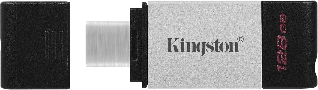 Kingston | DataTraveler 80 128GB USB Type-C Flash Drive (DT80/128GB), Metal | DT80/128GBCR