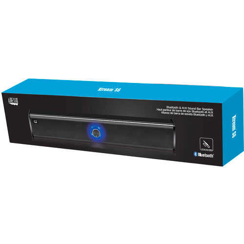 Adesso | Xtream S6 Bluetooth and 3.5mm Stereo Multimedia Soundbar Speaker - Black | XTREAM S6