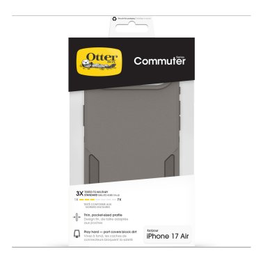 OtterBox | Commuter w/MagSafe iPhone 17 Air + Camera Control Case - Grey Comfort | 77-98321
