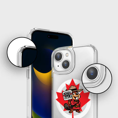 Caseco | Mountie Case Canada Is Not For Sale iPhone 16e / 15/ 14 / 13 - Clear | Z24B1-BA