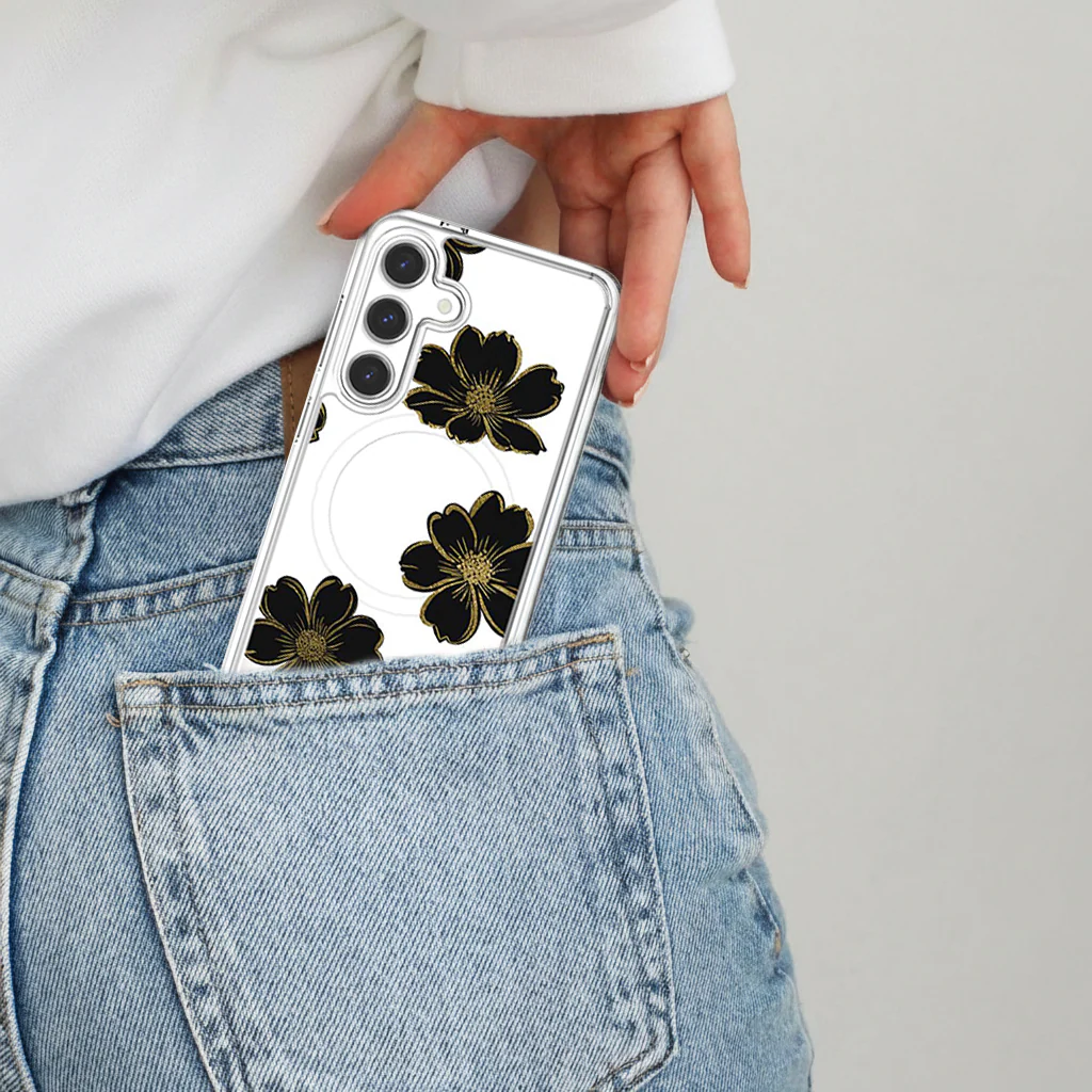 Caseco | Case for Samsung S26 - Black Flower | ED24F3-BF