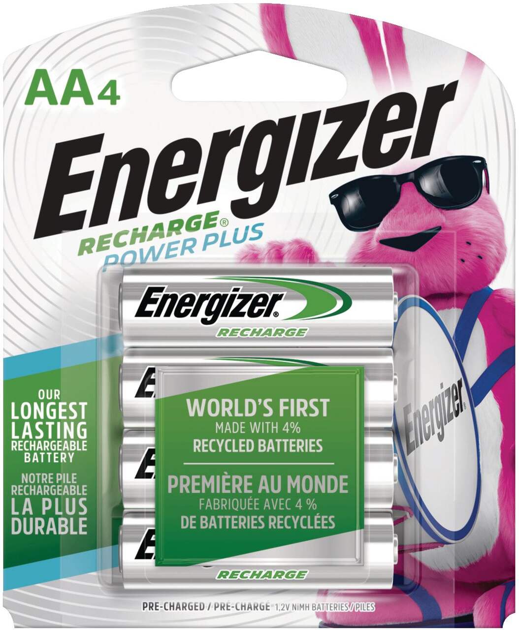 Energizer | AA Batteries - Rechargeable 4 Pack | NH15BP4