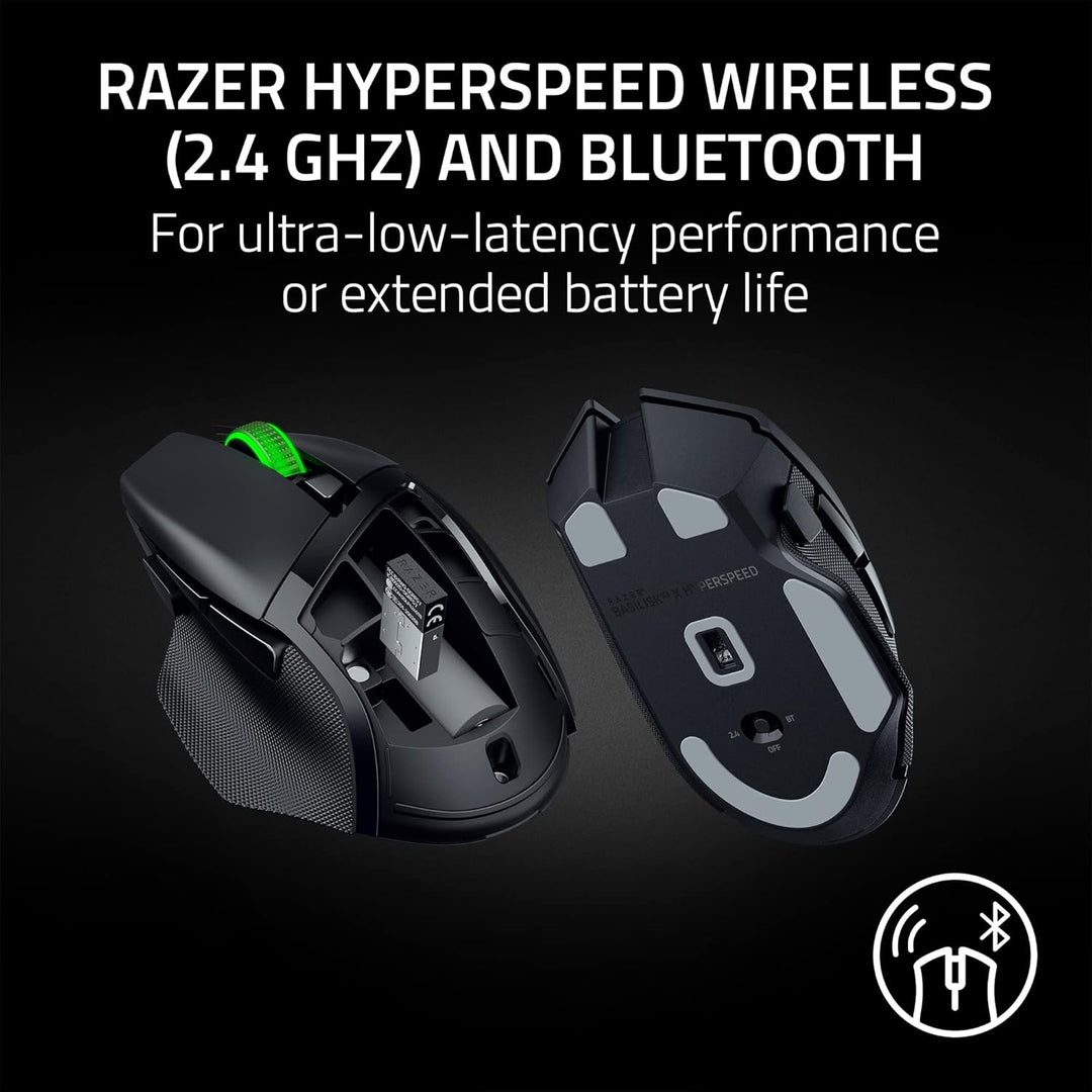Razer Renewed | Basilisk V3 X HyperSpeed Gaming Mouse - Black (RENEWED) | RZ01-04870100-R3UR