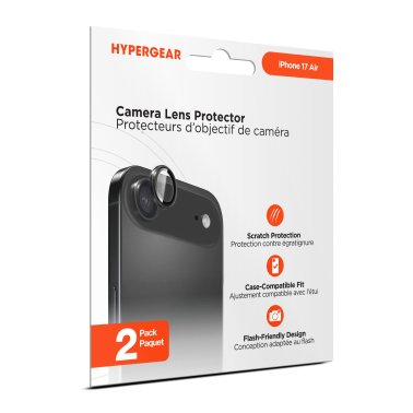 HyperGear | Camera Rings Tempered Glass Lens Protection iPhone 17 Air - 2 Pack | 16421