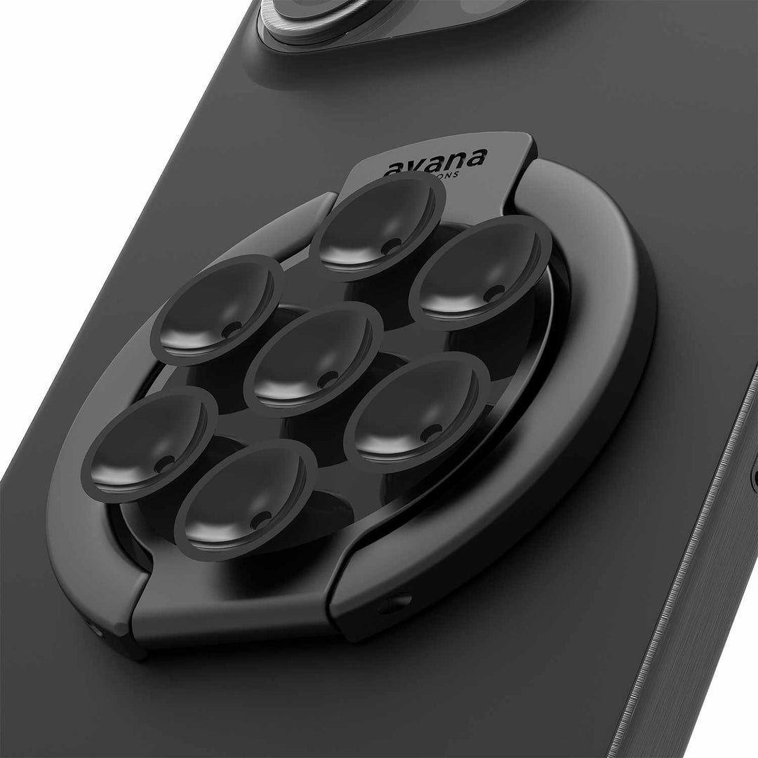 Avana | Stick-On MagSafe Stand - Black | ASUNAVKSDBLCK