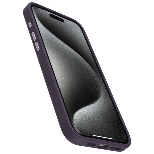 Otterbox | Symmetry Cactus Leather w/MagSafe case iPhone 15 Pro - Purple (Plum Luxe) | 15-12619