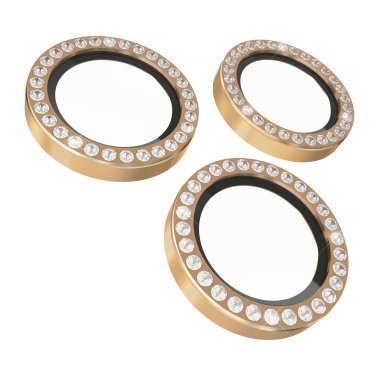 Kate Spade | Aluminum Ring Lens Protectors iPhone 17 Pro/Pro Max - Set In Stone Gold | KS057236