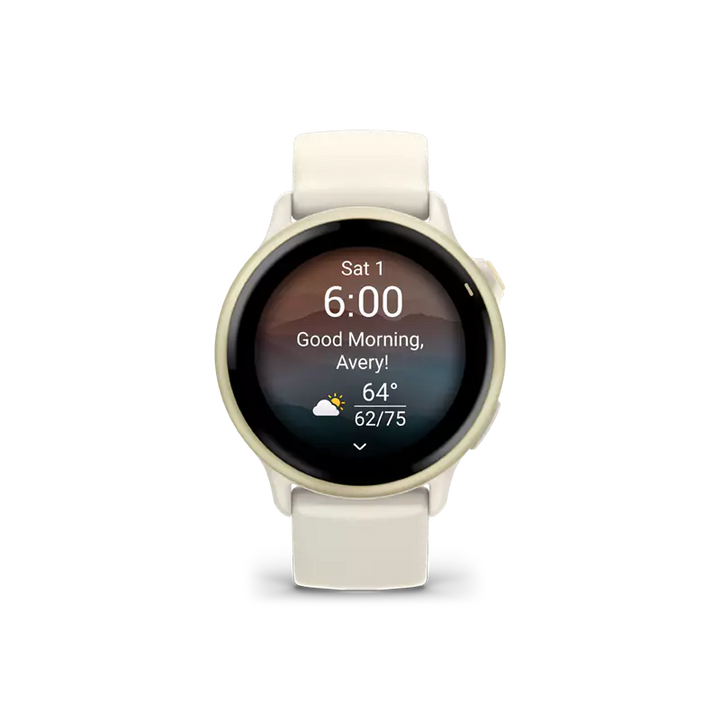 Garmin | vívoactive® 6 GPS Smartwatch and Fitness Tracker - Bone | CE010-02985-01