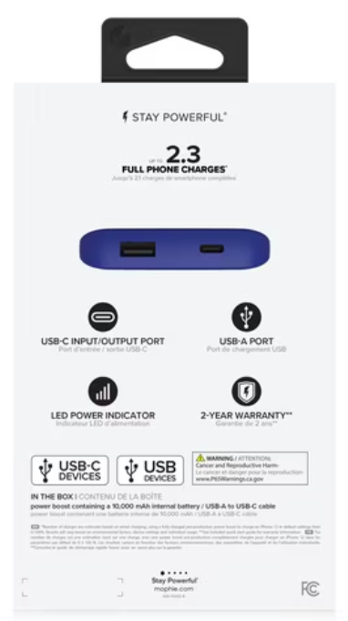 Mophie | Powerstation 10,000 mAh - Blue | 401109561