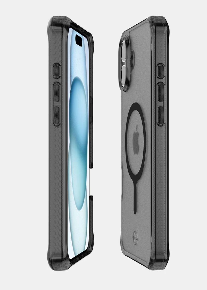 ITSKINS | Hybrid_R Vapor MagSafe Case iPhone 16 - Smoke | 120-8506