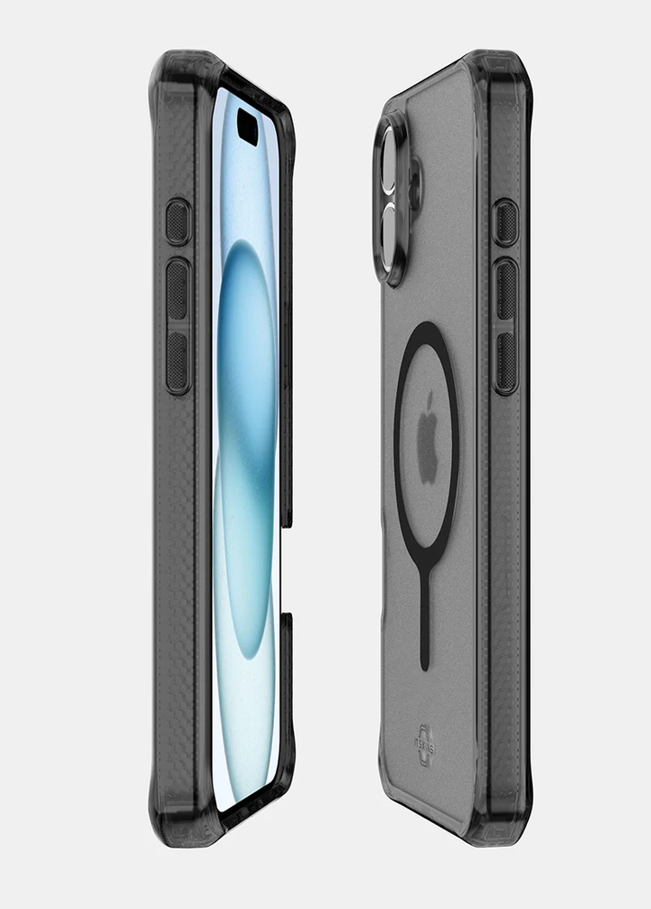 ITSKINS | Hybrid_R Vapor MagSafe Case iPhone 16 - Smoke | 120-8506