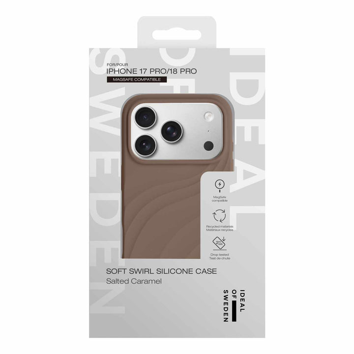 Ideal of Sweden | Soft Swirl MagSafe Case iPhone 18 Pro /17 Pro - Salted Caramel | IDSSCMSI2661P636
