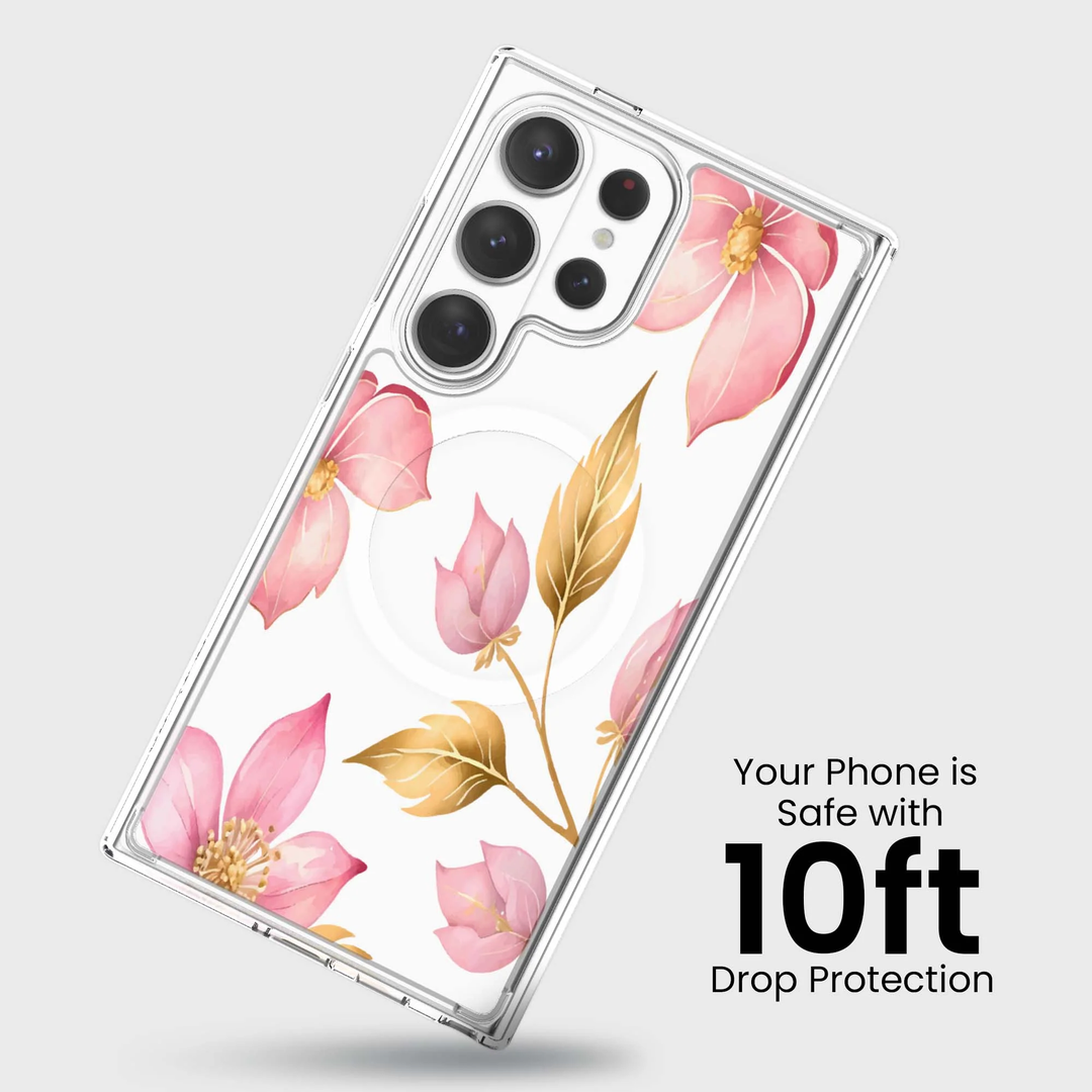 Caseco | Case for Samsung S26 Ultra - Pink Wildflower | ED24F4-PK