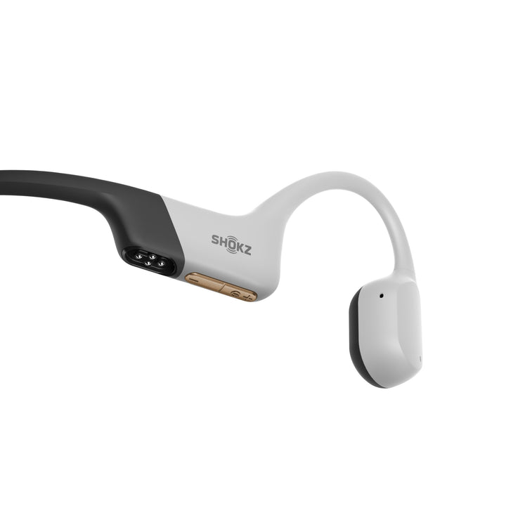 Shokz | OpenSwim Pro Bone Conduction Waterproof Open-Ear Bluetooth Headphones 32GB MP3 - White | S710-ST-WT-CA-326