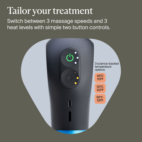 Therabody | Theragun Mini Plus Heated Handheld Percussive Massage Device - Black | TG0004352-2A10