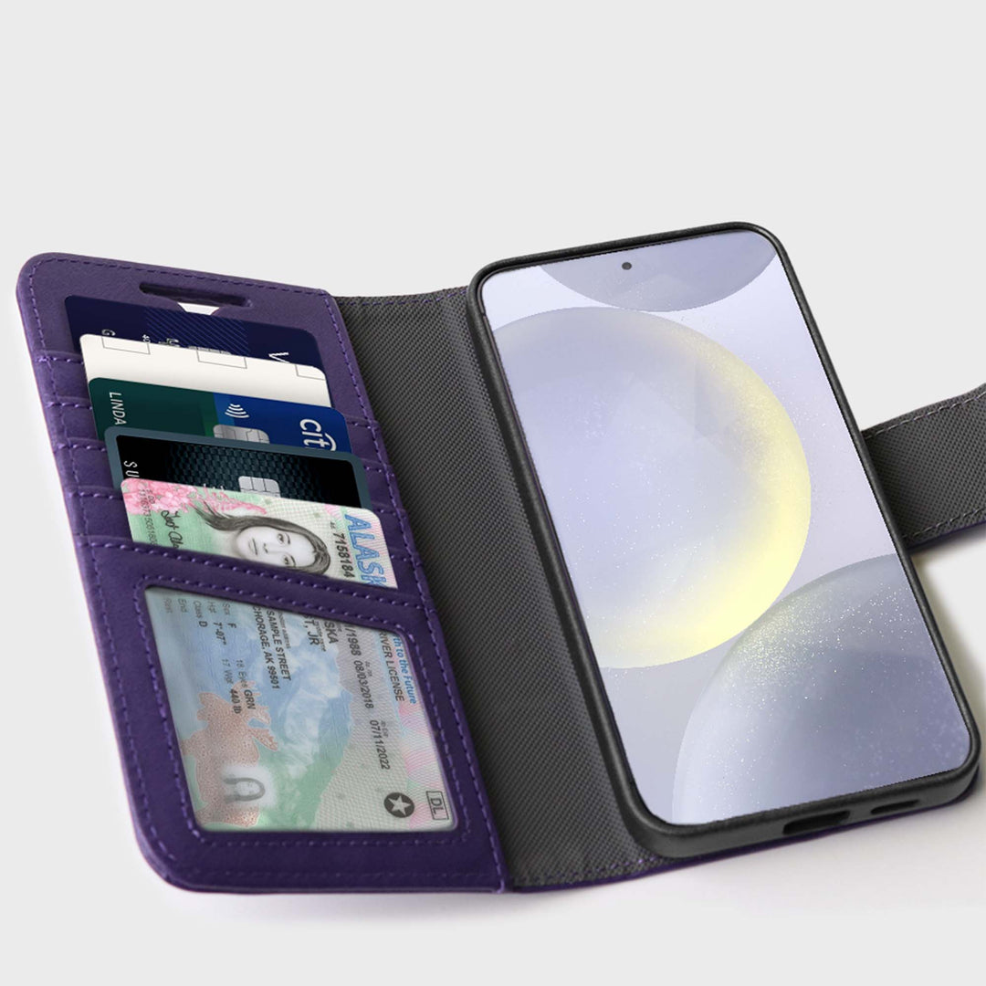 Caseco | Wallet Case with MagSafe for Samsung S26 - Purple | C31F3-11