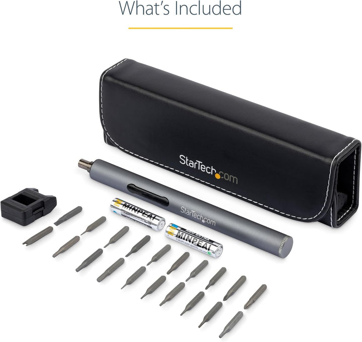 Startech | Electric Precision Screwdriver Set Portable / Mini Battery Powered Bit Driver Kit for Electronic | CTK20PCEDRIVE