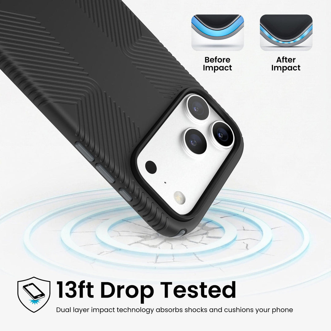 Speck | Presidio2 Grip MagSafe Case for iPhone 18 Pro Max / 17 Pro Max - Black |  Item: 151108-D143