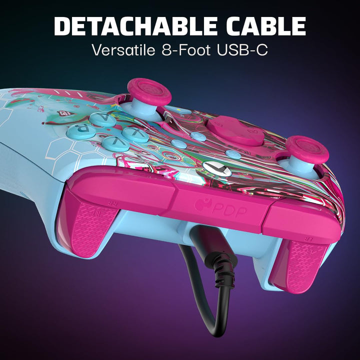 PDP | Rematch GLOW Wired Controller for Xbox (Android Dreams) | 708056072629